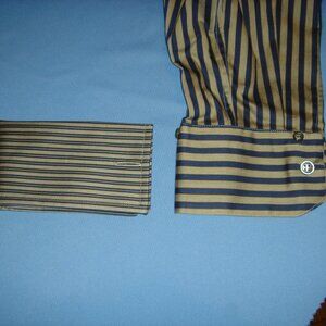 Gianfranco FERRE new unique men's shirt. Removeable collar & cuffs. 42/16.5